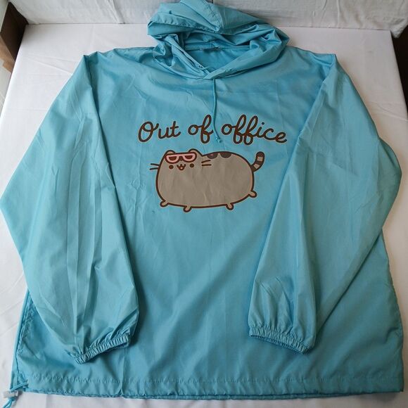 Pusheen Cat XL Out of Office Lightweight Rain Jacket Spring 2019 Subscription - Picture 1 of 6